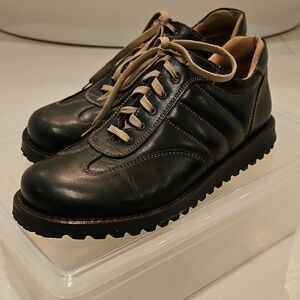 Alfani Black Leather Lace-up Casual Shoes Size 9